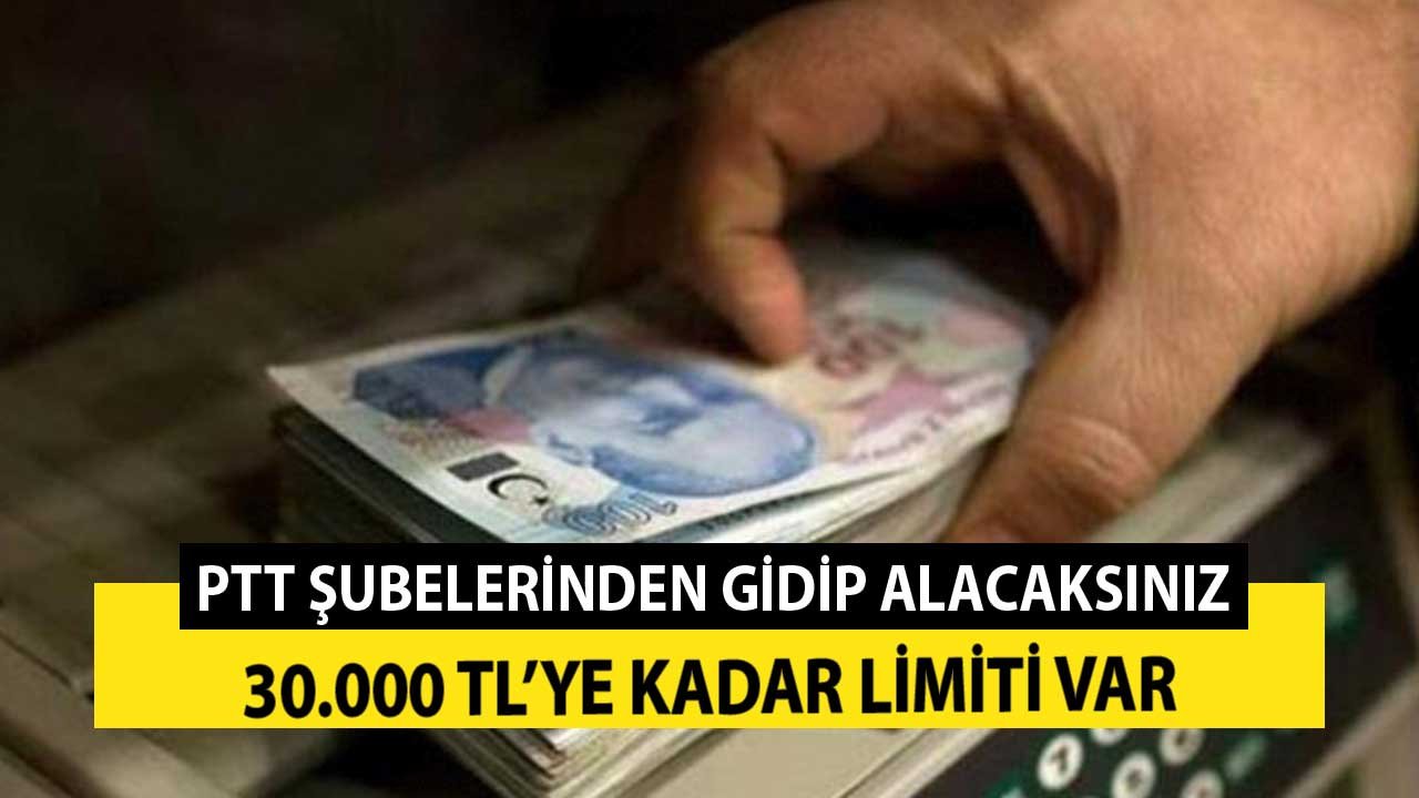 PTT Şubelerinden Gidip Alacaksınız! 100.000 TL Limiti Var